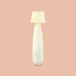 Paper Mache Floor Lamp and Table Lamp