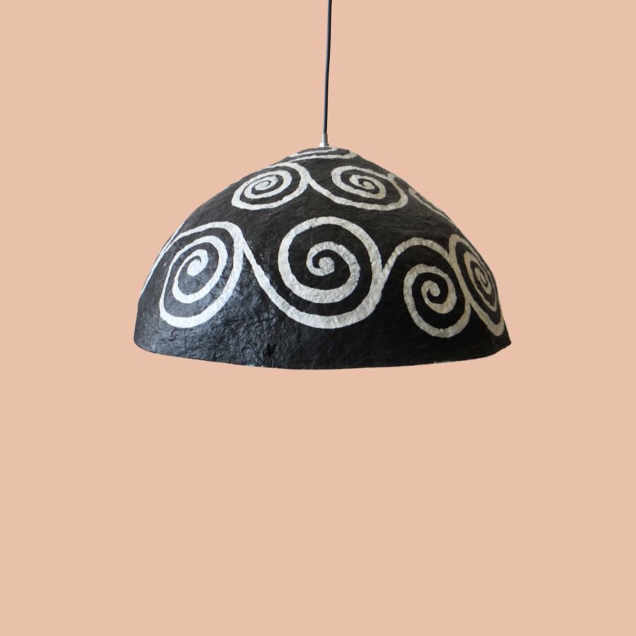 SVP23302-1.jpg Paper Mache Pendant - Image 1