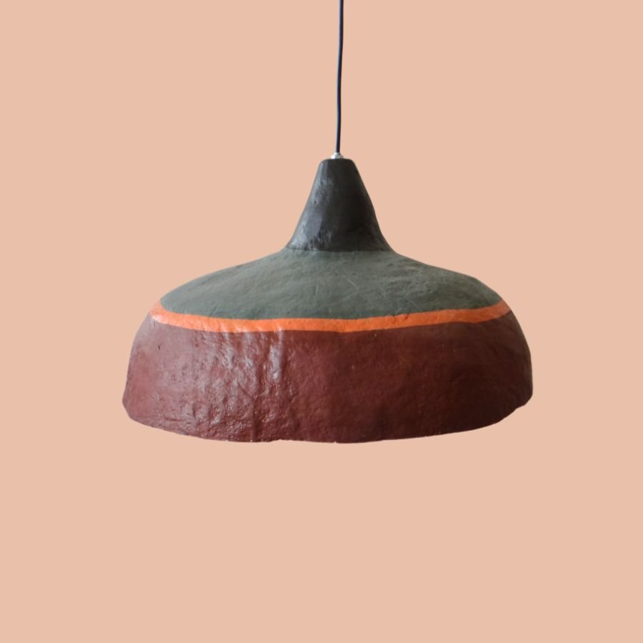 SVP23303-1.jpg Paper Mache Pendant - Image 1